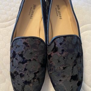 Jon Josef Gatsby animal print velvet loafers